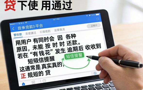 有钱花逾期短信真相揭秘，如何辨别官方通知真伪？