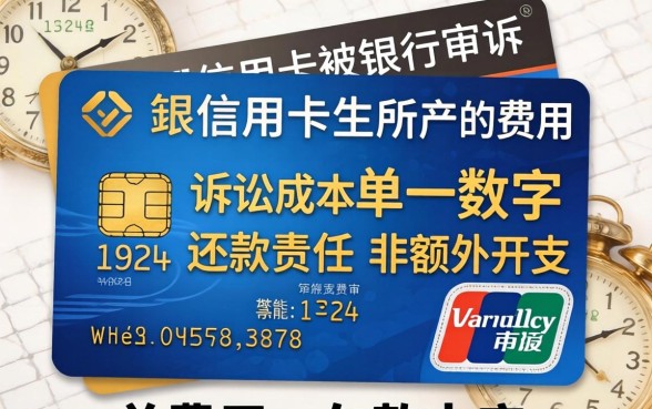 欠信用卡被起诉要花多少钱？信用卡逾期被起诉费用详解