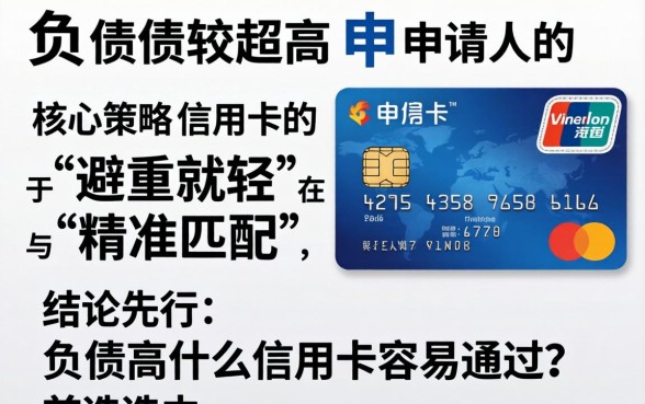 负债高什么信用卡容易通过，怎么办理容易下卡