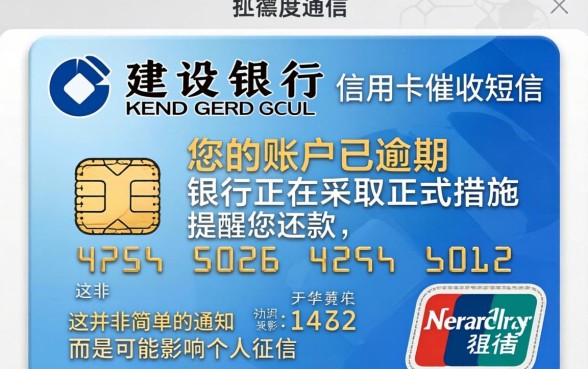 建设银行信用卡催收短信内容，信用卡逾期不还会有什么后果？