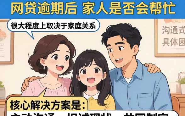 网贷逾期家人会帮忙吗怎么办？家人会帮还网贷吗？逾期后如何应对家人？