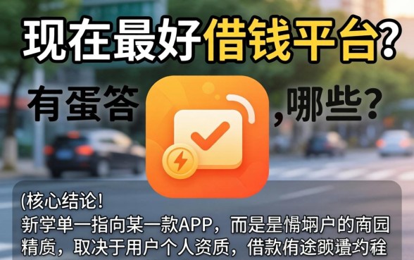现在最好借钱的平台有哪些，哪个借钱软件额度高好下款？