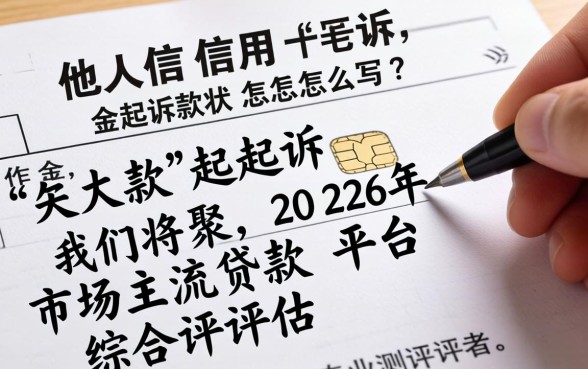 信用卡欠款起诉状怎么写？他人信用卡欠款起诉状范本及流程详解