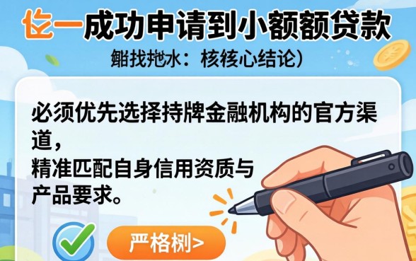 网上如何贷款小一点的额度，小额贷款哪里容易通过？