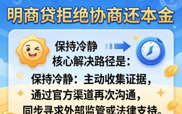 网商贷不协商还本金怎么办，网商贷拒绝协商如何应对