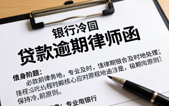 银行贷款逾期收到律师函怎么办？律师函处理流程与应对策略