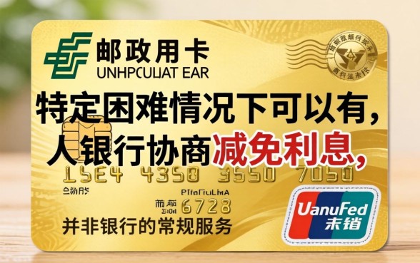 邮政信用卡利息能减免吗？邮政信用卡利息减免政策详解