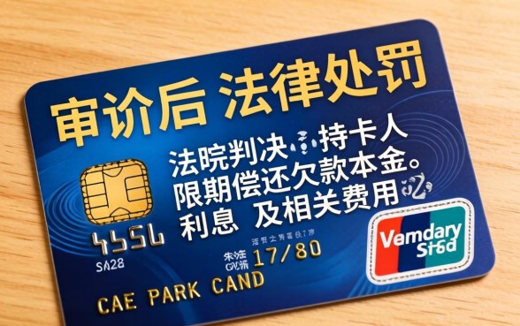 信用卡被起诉后会怎样处罚？信用卡逾期被起诉的后果及应对措施