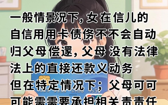 女儿的信用卡债务会归父母吗？信用卡债务责任归属详解