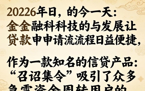 召集令贷款申请可行吗，召集令贷款申请流程与条件详解
