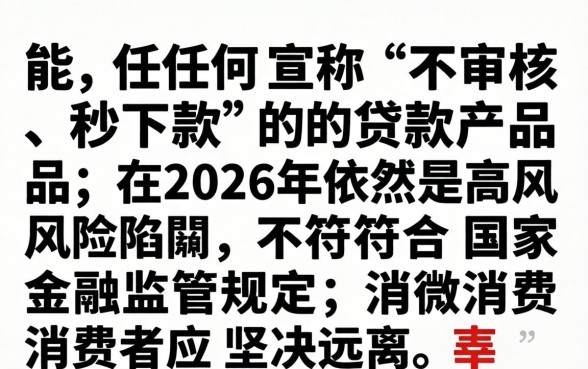 24年不审核真的能秒下款吗？揭秘秒下款真相与避坑指南