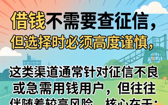 借钱不看征信哪里靠谱？急需用钱哪里可以快速借款不看征信