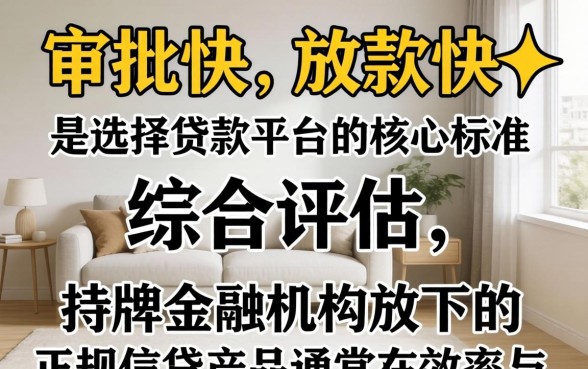 哪个贷款平台审批快、放款快，秒下款的小额贷款平台有哪些