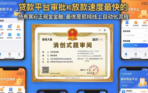 哪个贷款平台审批快、放款快？贷款平台审批快放款快的有哪些