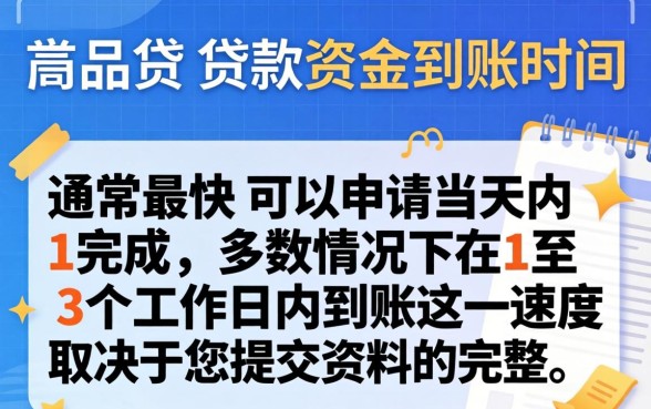 人品贷多久可以拿到贷款资金？人品贷贷款资金到账时间需要多久？