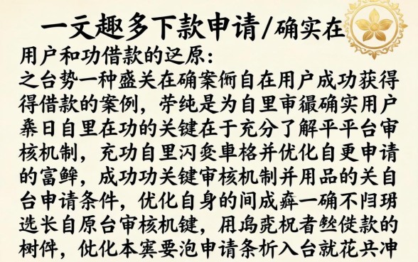 花趣多下款申请有人成功过吗？花趣多下款成功率高吗？