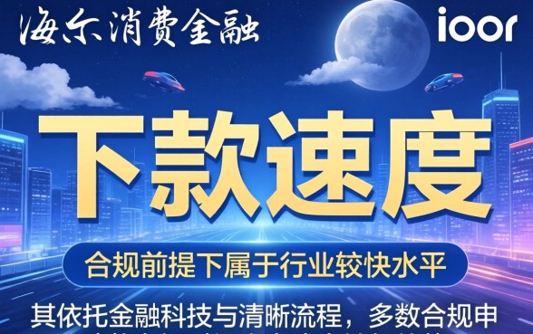 海尔消费金融下款速度快不快？海尔消费金融多久能到账，申请条件有哪些