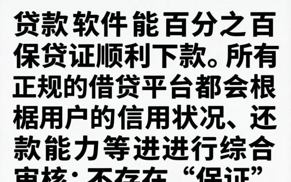 哪种贷款软件保证能顺利下款，正规贷款平台哪个容易通过审核