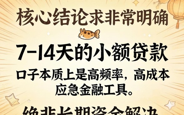 7-14天的小额贷款口子有哪些？哪里申请秒下款？