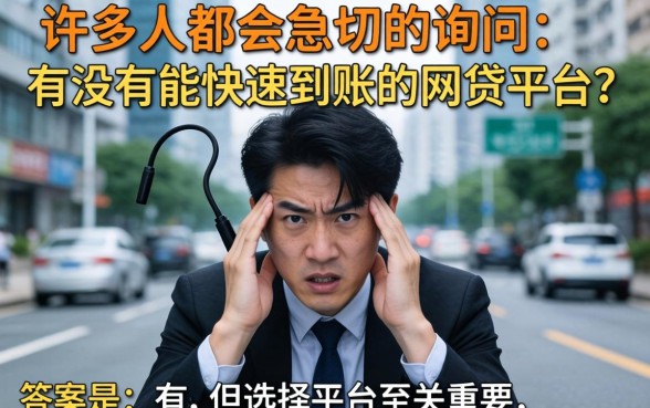 急需用钱怎么办？有没有能快速到账的网贷平台，秒批秒到账的网贷平台有哪些