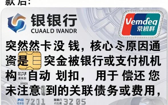 下款后银行卡为何突然没钱了，下款后银行卡余额不足怎么办
