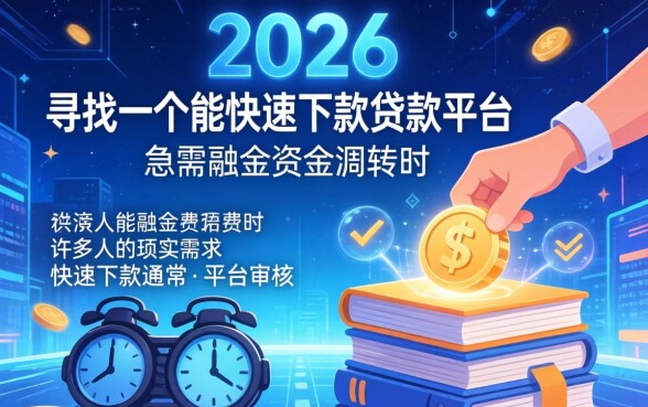 有没有什么小贷能快速下款呢？小贷快速下款平台有哪些？