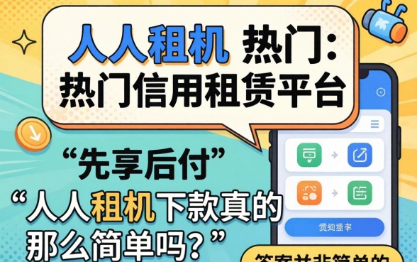 人人租机下款真的那么简单吗？人人租机审核流程及下款条件详解