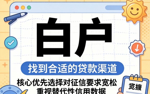 如何辨别适合白户的贷款口子？白户怎么贷款容易通过，贷款平台推荐
