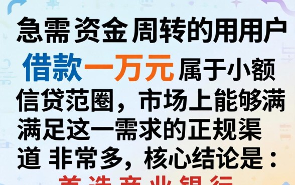 能贷一万的贷款平台有哪些，正规小额贷款哪个利息低？