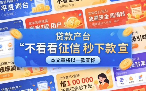 借10000不看征信秒下款是真的吗？借10000不看征信秒下款靠谱吗？