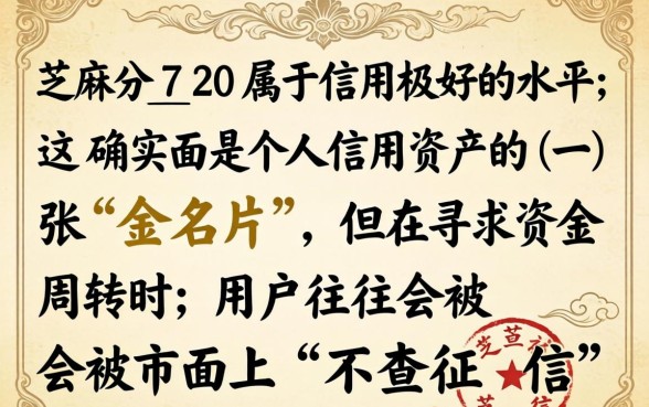 芝麻分720不查征信贷款能下款吗，哪里可以借？