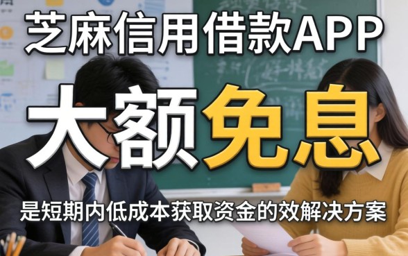 芝麻信用借款app大额免息是真的吗？芝麻信用借款app大额免息靠谱吗