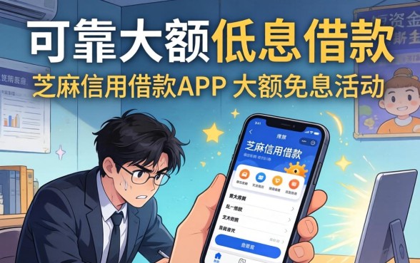 芝麻信用借款app大额免息是真的吗？芝麻信用借款app大额免息靠谱吗？