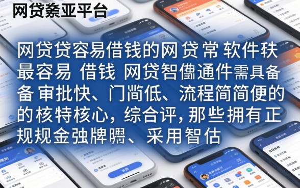 最容易借钱的网贷软件是哪个，哪个网贷软件最容易借钱