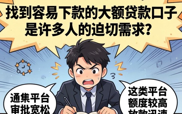 容易下款的大额贷款口子