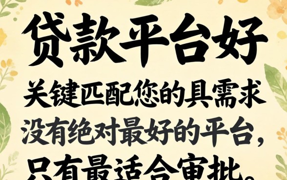 哪一个贷款平台好